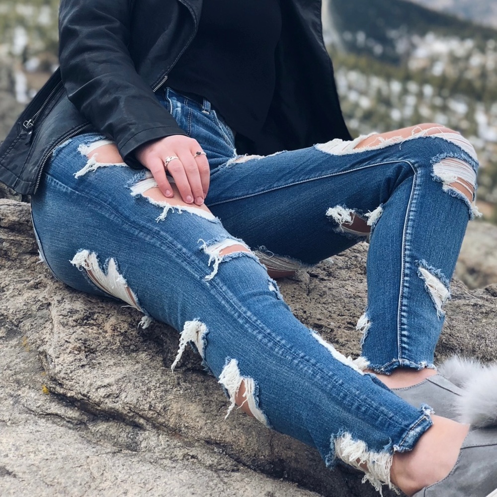 Ripped Super Stretch Jeans